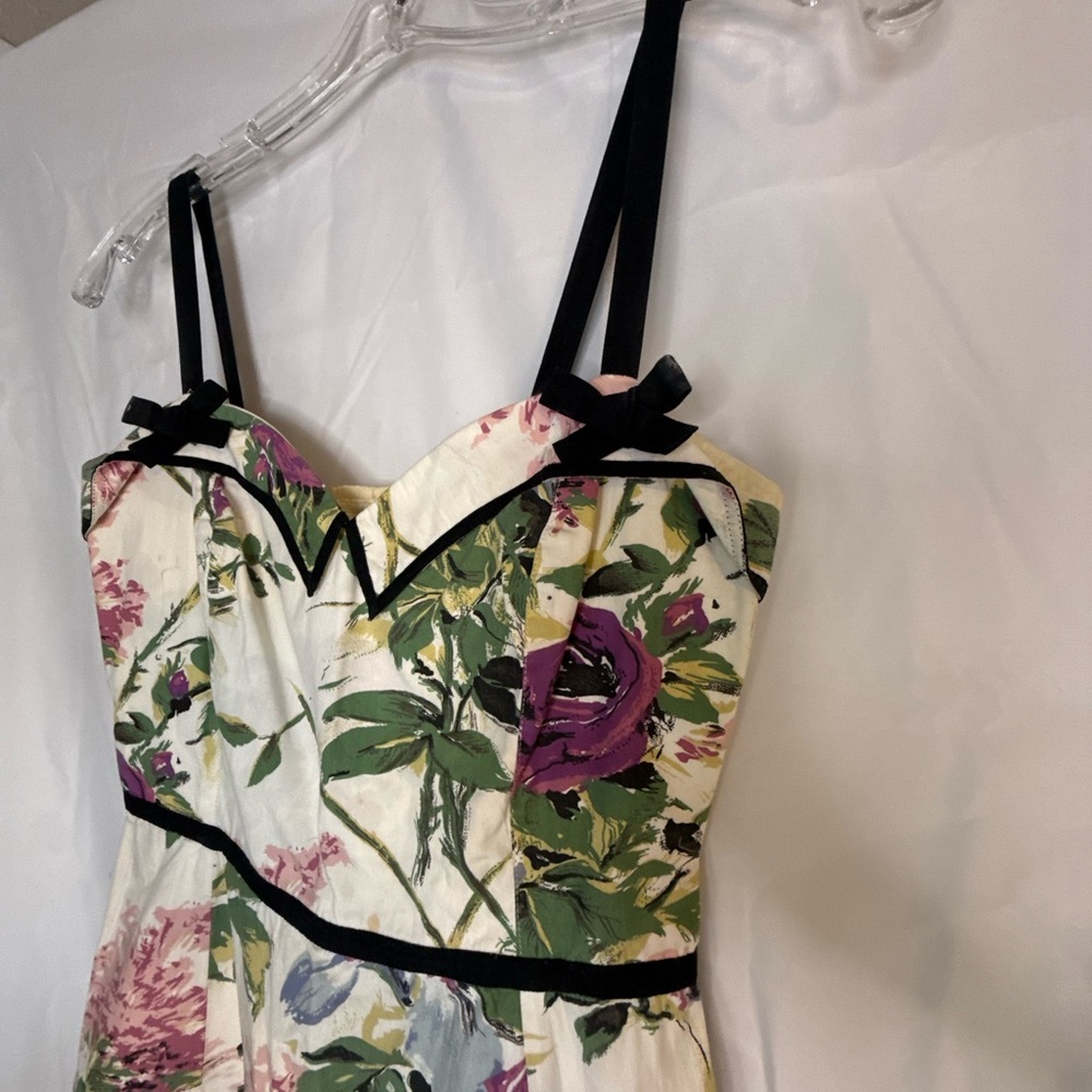 Anthropologie Elevenses Retro Style Women’s Dress 6 | Women’s Floral Mini Dress - Picture 2 of 13